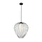 Z-Lite Savanti Pendant, 1-Light, 18 In.W x 19.5 In.H, Matte Black/White Opal 7507-18MB - alternate 3